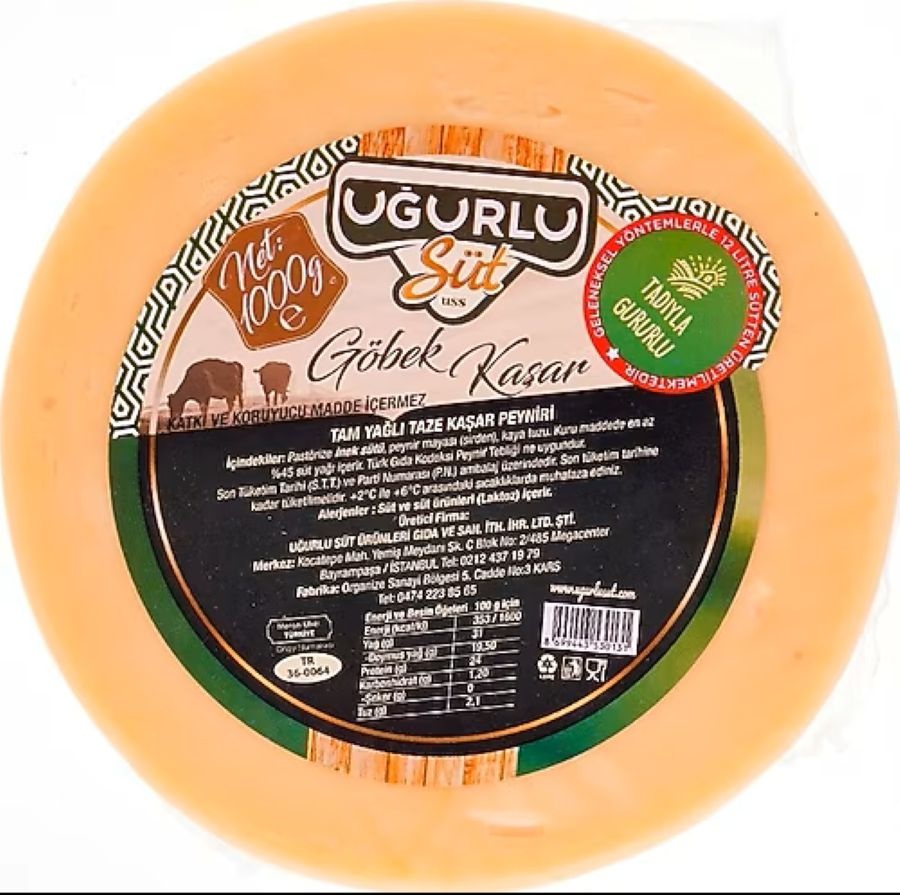 UĞURLU GÖBEK KAŞAR PEYNİRİ 1000GR